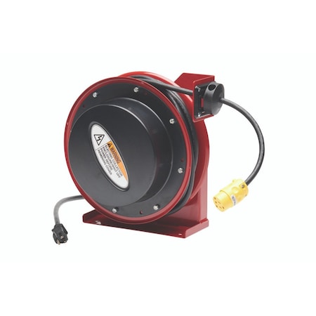 Reelcraft Cord Reel, Red Reel Color, 45 ft Length, 1 Outlets L-4545-123-3-PALLET